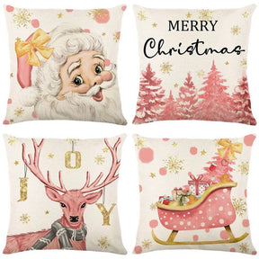 Conjunto 4 Capas Almofada de Natal