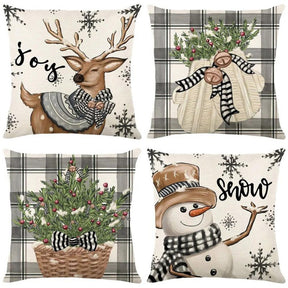 Conjunto 4 Capas Almofada de Natal