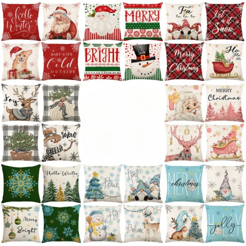 Conjunto 4 Capas Almofada de Natal