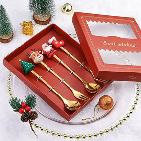 Conjunto de Talheres Decorativos Natal