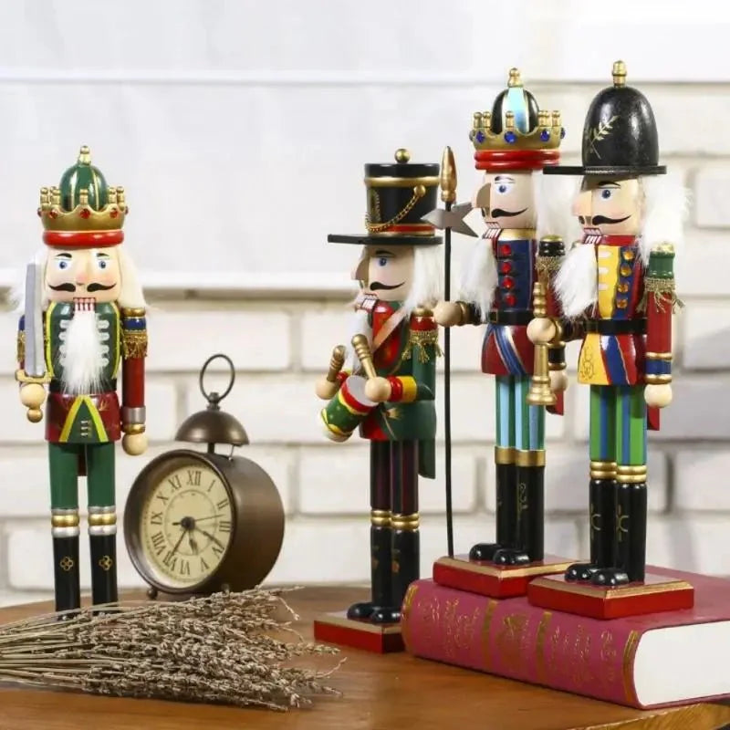 Soldado Quebra Nozes de Natal 30cm em Madeira